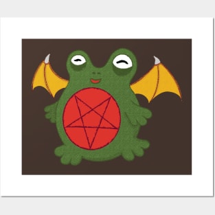 Cute Demon Frog Prince Of Darkness Posters and Art